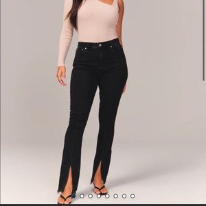 Abercrombie high rise “curve love” jeans petite